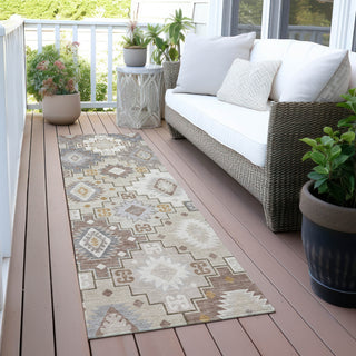 Piper Looms Chantille Ethnic ACN2123 Ivory Machine Washable Area Rug Runner Outdoor Lifestyle Image Feature