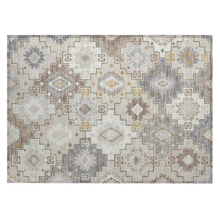 Piper Looms Chantille Ethnic ACN2123 Ivory Machine Washable Area Rug Scatter Main Image