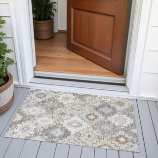 Piper Looms Chantille Ethnic ACN2123 Ivory Machine Washable Area Rug Scatter Outdoor Lifestyle Image Feature