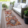 Piper Looms Chantille Ethnic ACN2123 Paprika Machine Washable Area Rug Runner Outdoor Lifestyle Image Feature
