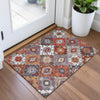 Piper Looms Chantille Ethnic ACN2123 Paprika Machine Washable Area Rug Scatter Lifestyle Image Feature