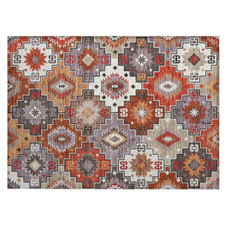 Piper Looms Chantille Ethnic ACN2123 Paprika Machine Washable Area Rug Scatter Main Image