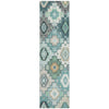 Piper Looms Chantille Ethnic ACN2123 Teal Machine Washable Area Rug Runner Main Image