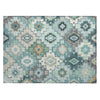 Piper Looms Chantille Ethnic ACN2123 Teal Machine Washable Area Rug Scatter Main Image