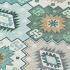 Piper Looms Chantille Ethnic ACN2123 Teal Machine Washable Area Rug Swatch Image
