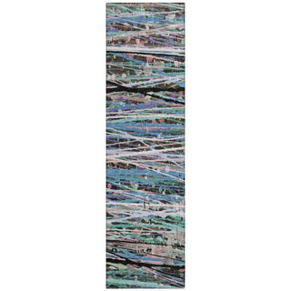 Piper Looms Chantille Stripes ACN2125 Blue Machine Washable Area Rug Runner Main Image