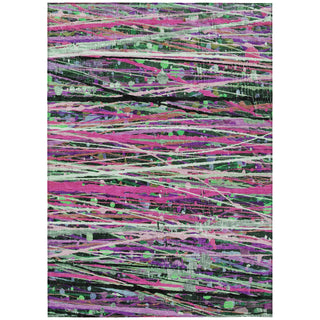 Piper Looms Chantille Stripes ACN2125 Pink Machine Washable Area Rug main image