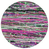 Piper Looms Chantille Stripes ACN2125 Pink Machine Washable Area Rug Round Main Image