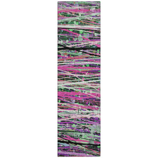 Piper Looms Chantille Stripes ACN2125 Pink Machine Washable Area Rug Runner Main Image