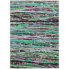 Piper Looms Chantille Stripes ACN2125 Teal Machine Washable Area Rug main image