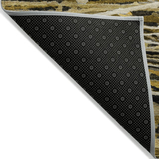 Piper Looms Chantille Stripes ACN2126 Brown Machine Washable Area Rug Backing Image