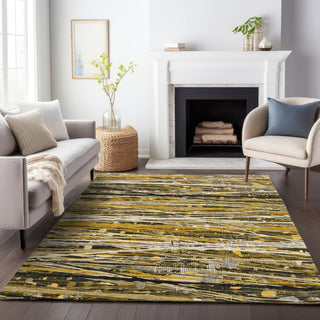 Piper Looms Chantille Stripes ACN2126 Brown Machine Washable Area Rug Lifestyle Image Feature