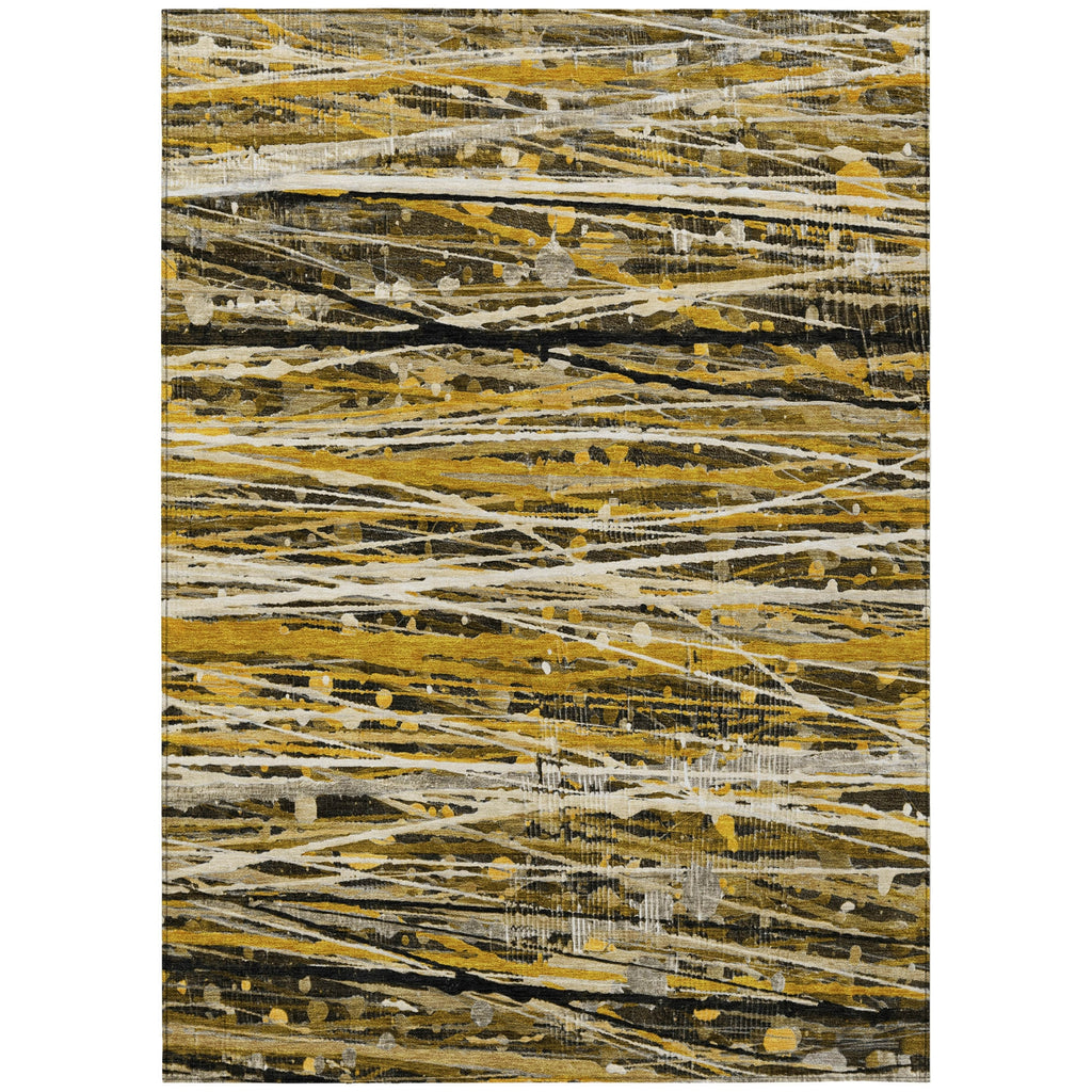 Piper Looms Chantille Stripes ACN2126 Brown Machine Washable Area Rug main image