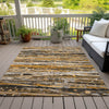 Piper Looms Chantille Stripes ACN2126 Copper Machine Washable Area Rug Outdoor Lifestyle Image Feature