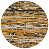 Piper Looms Chantille Stripes ACN2126 Copper Machine Washable Area Rug Round Main Image