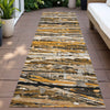 Piper Looms Chantille Stripes ACN2126 Copper Machine Washable Area Rug Runner Outdoor Lifestyle Image Feature