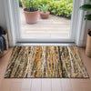 Piper Looms Chantille Stripes ACN2126 Copper Machine Washable Area Rug Scatter Lifestyle Image Feature