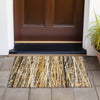 Piper Looms Chantille Stripes ACN2126 Copper Machine Washable Area Rug Scatter Outdoor Lifestyle Image Feature