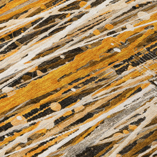 Piper Looms Chantille Stripes ACN2126 Copper Machine Washable Area Rug Swatch Image