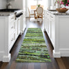 Piper Looms Chantille Stripes ACN2126 Green Machine Washable Area Rug Runner Lifestyle Image Feature