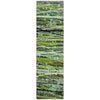 Piper Looms Chantille Stripes ACN2126 Green Machine Washable Area Rug Runner Main Image