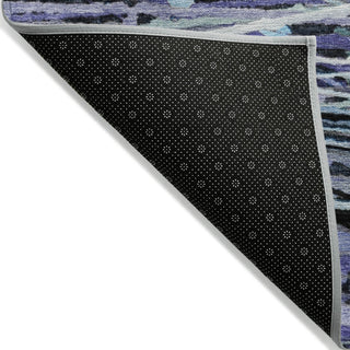 Piper Looms Chantille Stripes ACN2126 Purple Machine Washable Area Rug Backing Image