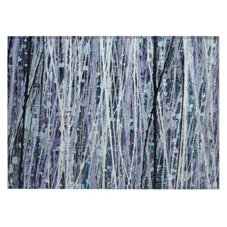Piper Looms Chantille Stripes ACN2126 Purple Machine Washable Area Rug Scatter Main Image