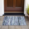 Piper Looms Chantille Stripes ACN2126 Purple Machine Washable Area Rug Scatter Outdoor Lifestyle Image Feature