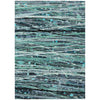 Piper Looms Chantille Stripes ACN2126 Teal Machine Washable Area Rug main image