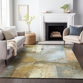 Piper Looms Chantille Modern ACN2127 Brown Machine Washable Area Rug Lifestyle Image Feature