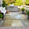 Piper Looms Chantille Modern ACN2127 Brown Machine Washable Area Rug Outdoor Lifestyle Image Feature