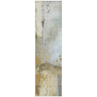 Piper Looms Chantille Modern ACN2127 Brown Machine Washable Area Rug Runner Main Image