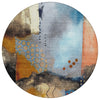 Piper Looms Chantille Modern ACN2127 Copper Machine Washable Area Rug Round Main Image