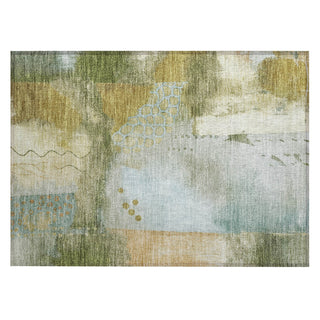 Piper Looms Chantille Modern ACN2127 Green Machine Washable Area Rug Scatter Main Image