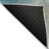 Piper Looms Chantille Modern ACN2127 Teal Machine Washable Area Rug Backing Image