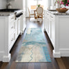 Piper Looms Chantille Modern ACN2127 Teal Machine Washable Area Rug Runner Lifestyle Image Feature