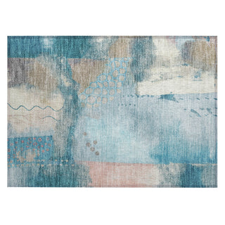 Piper Looms Chantille Modern ACN2127 Teal Machine Washable Area Rug Scatter Main Image