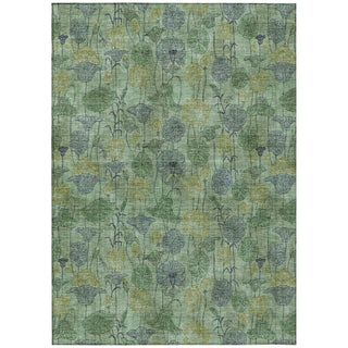 Piper Looms Chantille Floral ACN2128 Aloe Machine Washable Area Rug main image