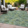 Piper Looms Chantille Floral ACN2128 Aloe Machine Washable Area Rug Outdoor Lifestyle Image Feature