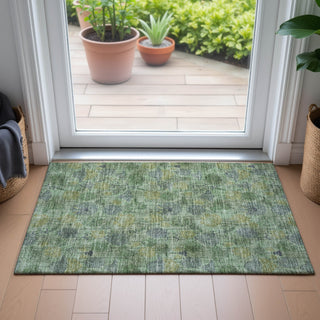 Piper Looms Chantille Floral ACN2128 Aloe Machine Washable Area Rug Scatter Lifestyle Image Feature