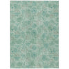 Piper Looms Chantille Floral ACN2128 Aqua Machine Washable Area Rug main image