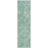 Piper Looms Chantille Floral ACN2128 Aqua Machine Washable Area Rug Runner Main Image
