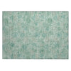 Piper Looms Chantille Floral ACN2128 Aqua Machine Washable Area Rug Scatter Main Image