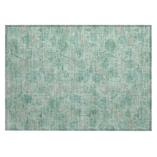 Piper Looms Chantille Floral ACN2128 Aqua Machine Washable Area Rug Scatter Main Image
