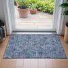 Piper Looms Chantille Floral ACN2128 Blue Machine Washable Area Rug Scatter Lifestyle Image Feature