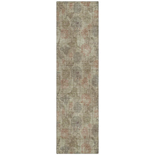 Piper Looms Chantille Floral ACN2128 Brown Machine Washable Area Rug Runner Main Image