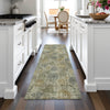 Piper Looms Chantille Floral ACN2128 Khaki Machine Washable Area Rug Runner Lifestyle Image Feature