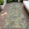Piper Looms Chantille Floral ACN2128 Khaki Machine Washable Area Rug Runner Outdoor Lifestyle Image Feature