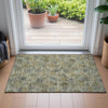 Piper Looms Chantille Floral ACN2128 Khaki Machine Washable Area Rug Scatter Lifestyle Image Feature