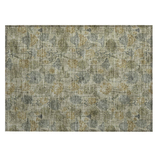 Piper Looms Chantille Floral ACN2128 Khaki Machine Washable Area Rug Scatter Main Image